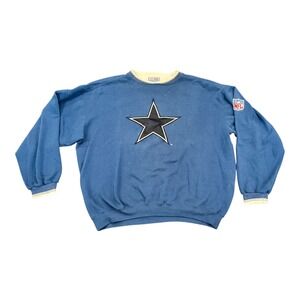 Vintage NFL Pro Line Starter Dallas Cowboys Crewneck Sweatshirt Blue XXL 2XL Vtg
